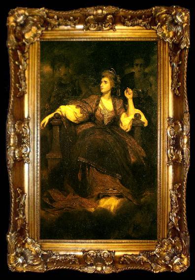 framed  Sir Joshua Reynolds mrs siddons as the tragic muse, ta009-2